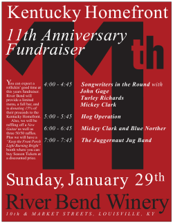 Ky Homefront 11th Anniversary Fundraiser