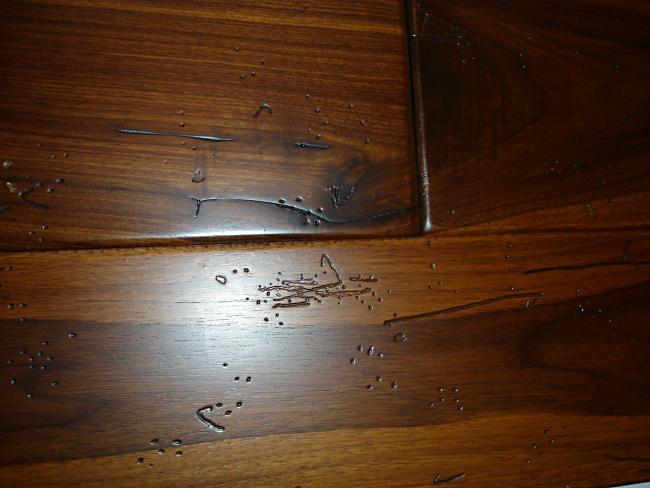 Walnut Antique Distressed Hardwood Flooring Photo
