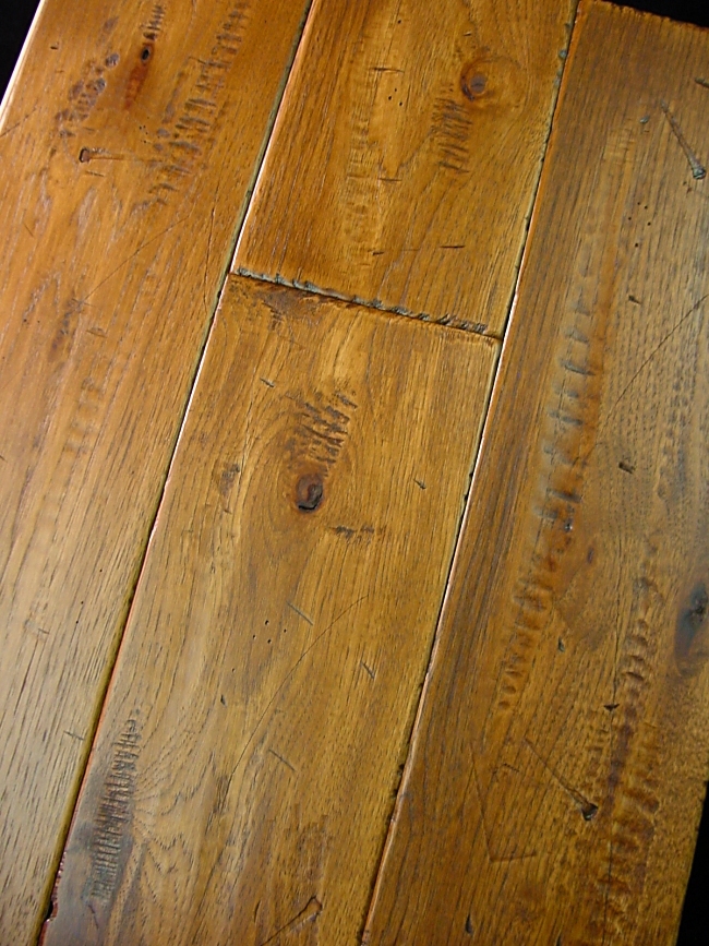 Hickory Prefinished Hand Scraped & Distressed Hardwood Flooring Photo