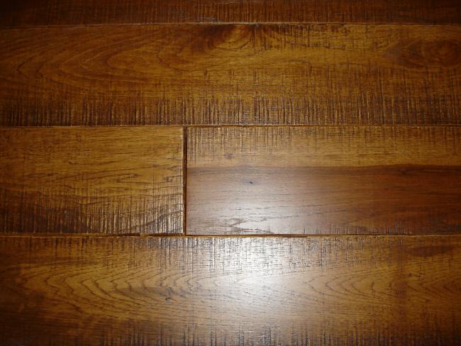 Hickory Skip Sawn Hardwood Flooring Photo