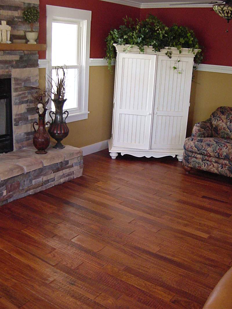 Camelot Collection Brazilian Cherry Hand Scraped Hardwood Flooring Photo #8